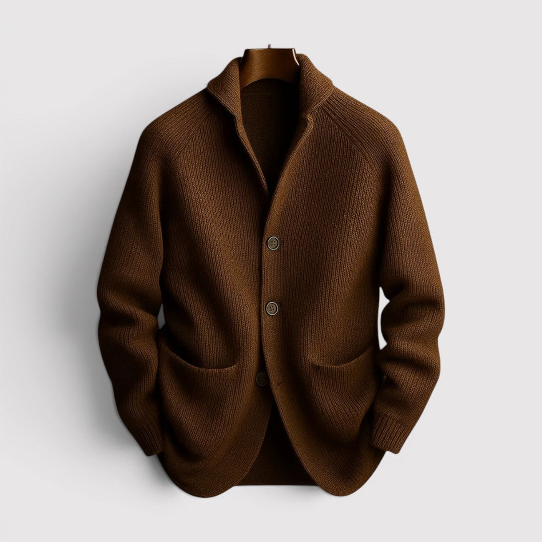 Markus Berlin Herren Cardigan, Vorderansicht