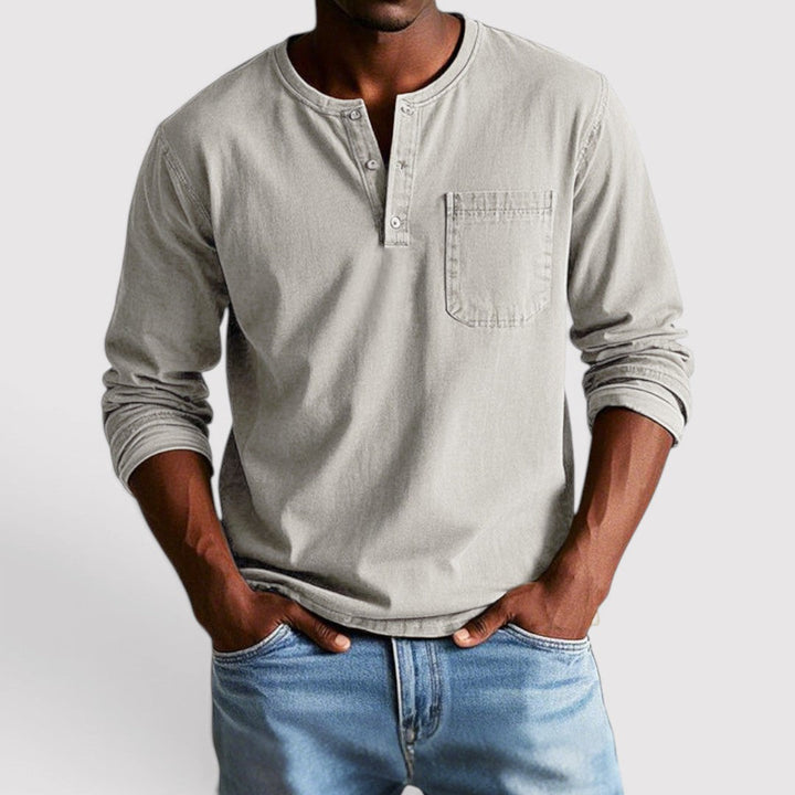 Markus Berlin Herren Longsleeve, Vorderansicht