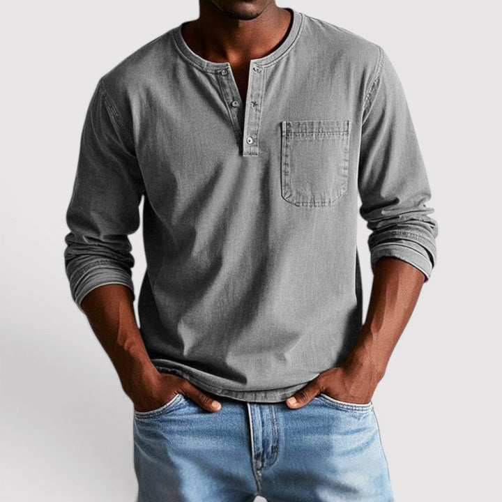 Markus Berlin Herren Longsleeve, Vorderansicht