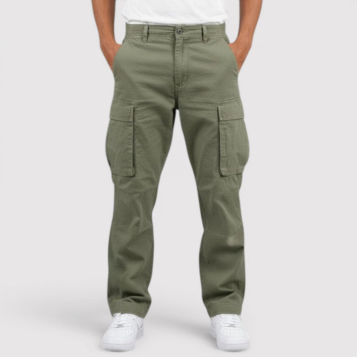 Markus Berlin Herren Leichte Cargohose, Vorderansicht