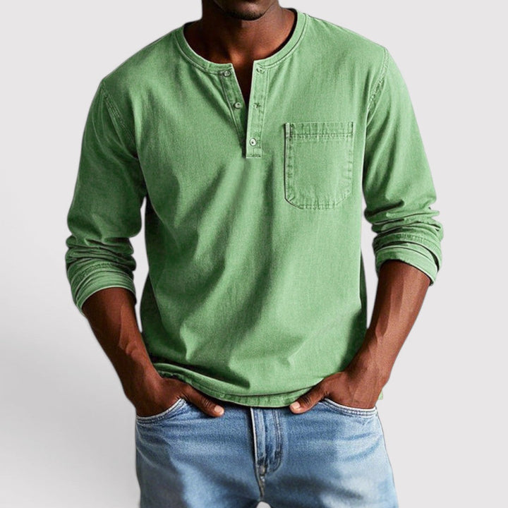 Markus Berlin Herren Longsleeve, Vorderansicht