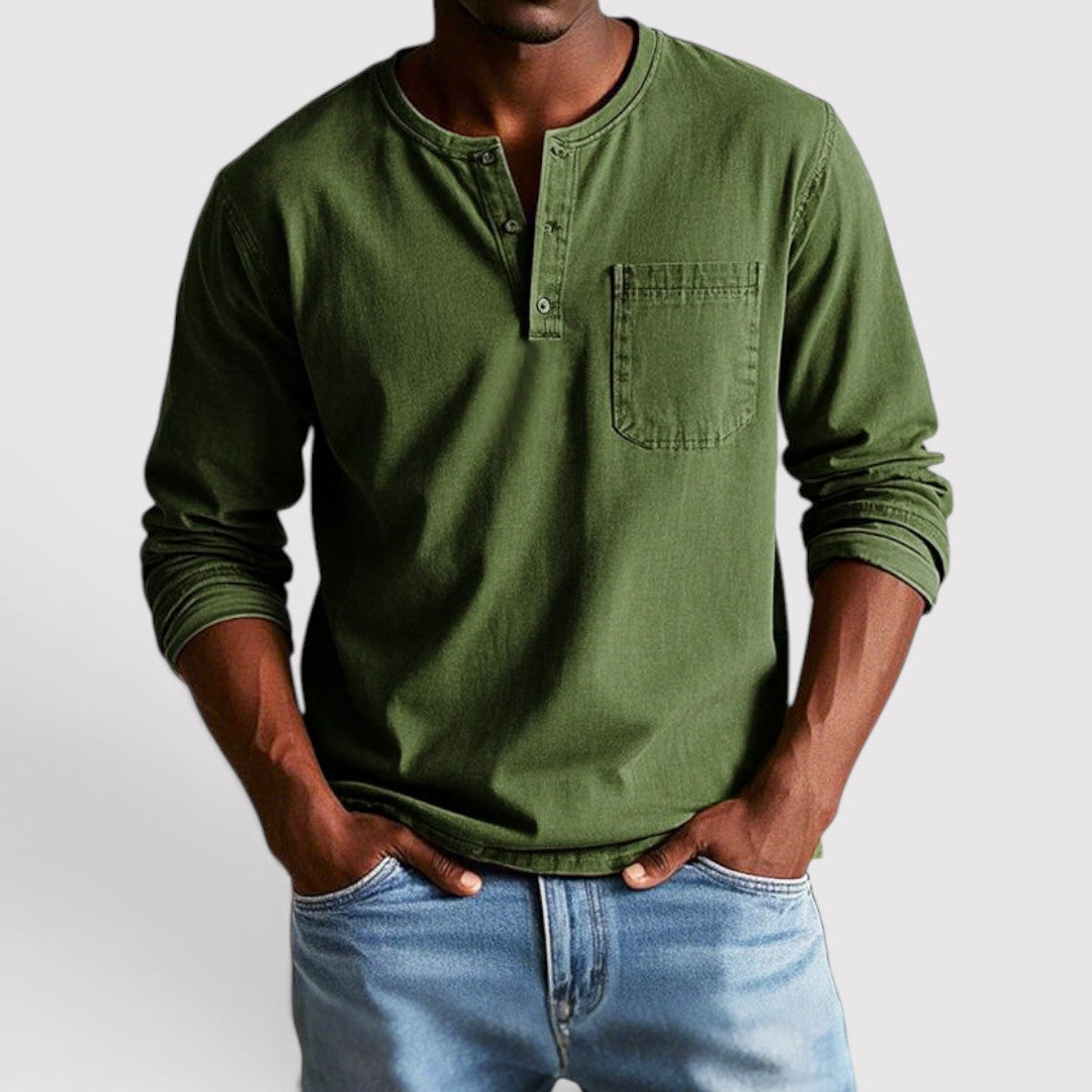 Markus Berlin Herren Longsleeve, Vorderansicht