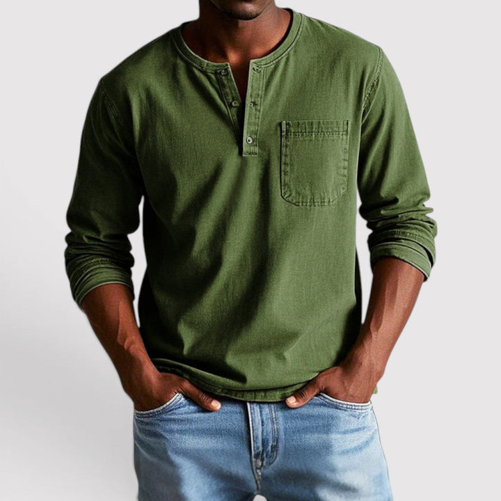Markus Berlin Herren Longsleeve, Vorderansicht