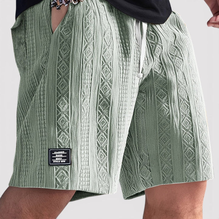 Markus Berlin Herren Strick-Shorts, Vorderansicht