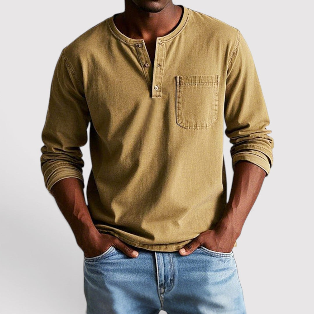 Markus Berlin Herren Longsleeve, Vorderansicht
