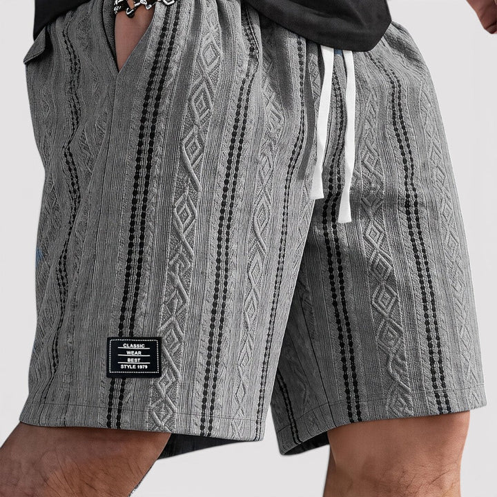 Markus Berlin Herren Strick-Shorts, Vorderansicht