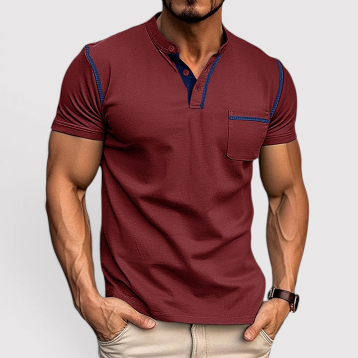 Markus Berlin Herren T-Shirt mit Brusttasche, Vorderansicht