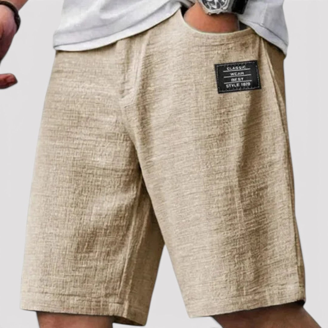 Markus Berlin Herren Leichte Sommer-Shorts, Vorderansicht