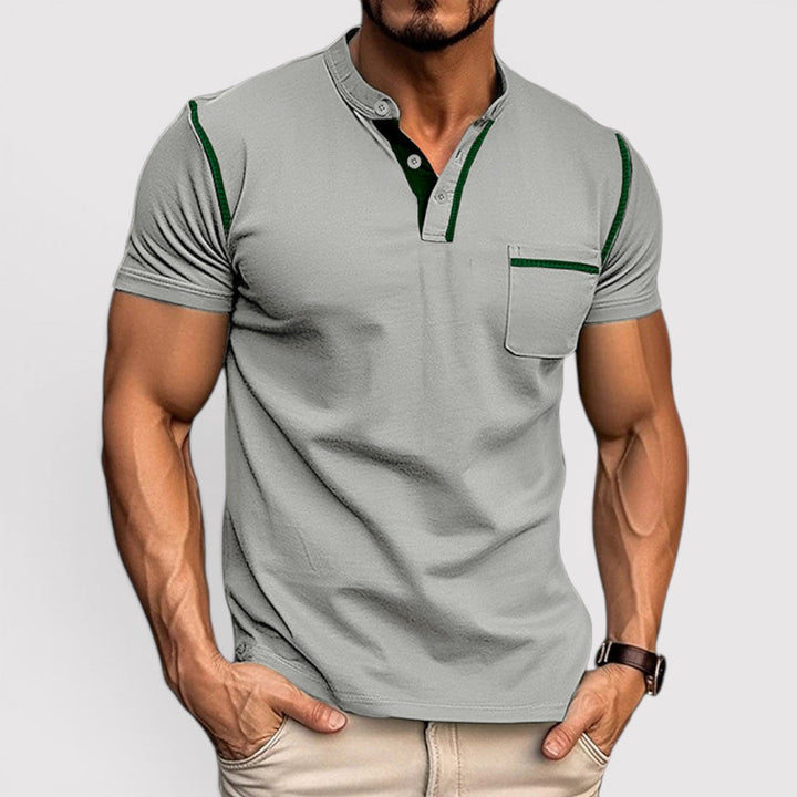 Markus Berlin Herren T-Shirt mit Brusttasche, Vorderansicht