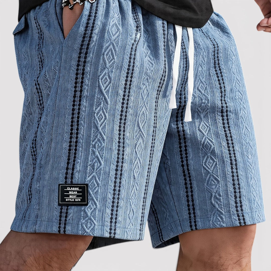 Markus Berlin Herren Strick-Shorts, Vorderansicht