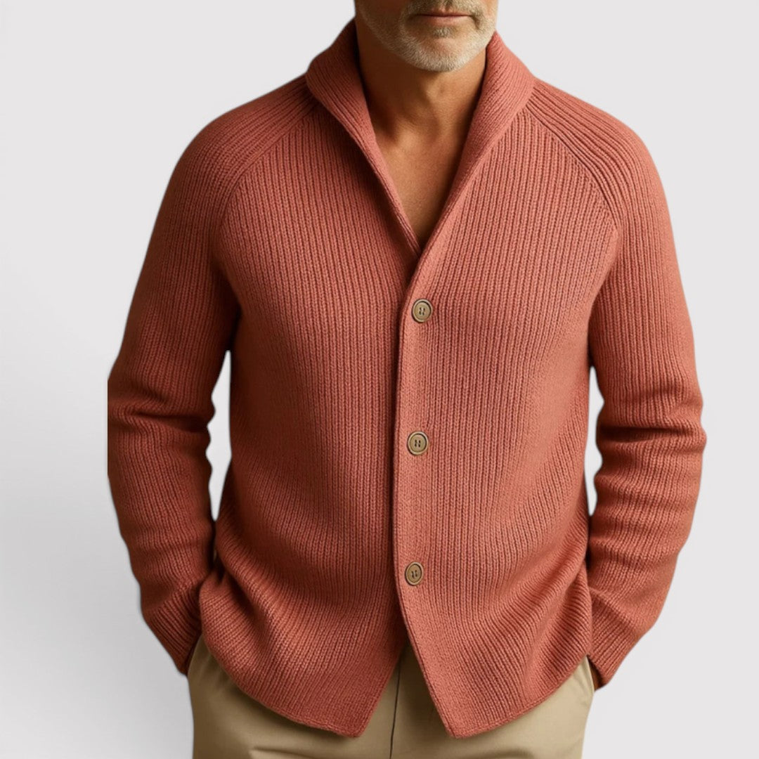 Markus Berlin Herren Cardigan, Vorderansicht