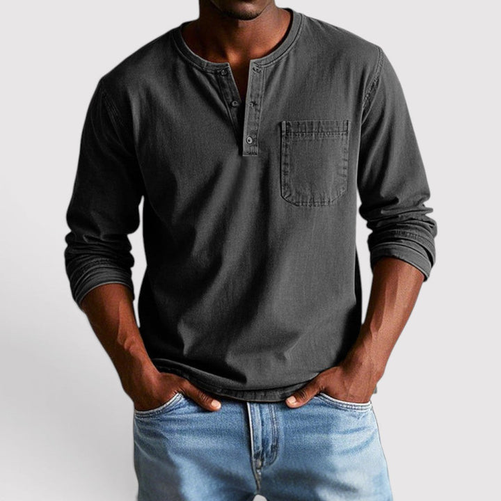 Markus Berlin Herren Longsleeve, Vorderansicht