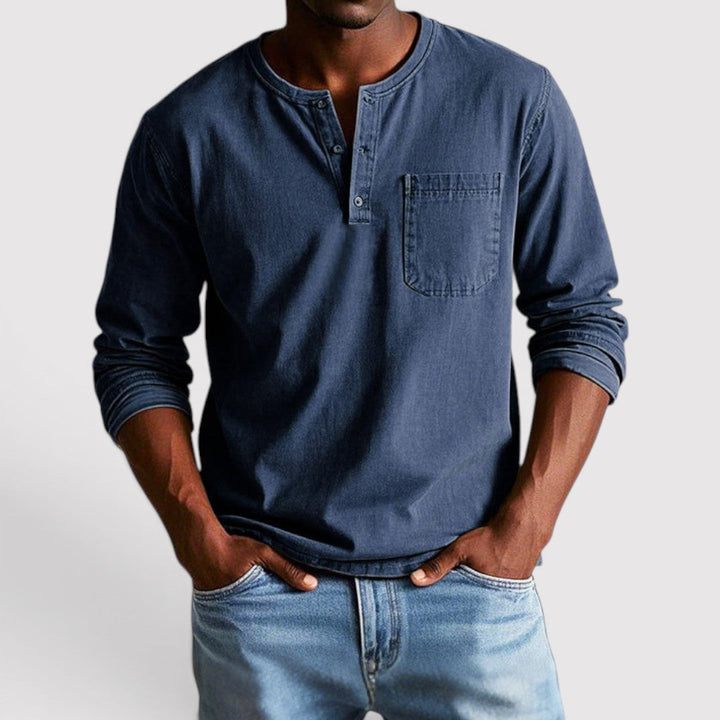 Markus Berlin Herren Longsleeve, Vorderansicht