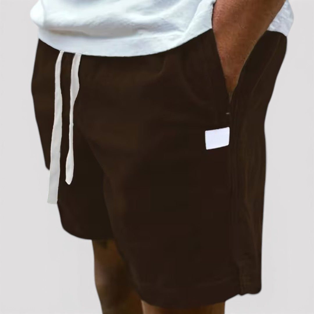 Markus Berlin Herren Leichte Sommershorts, Vorderansicht