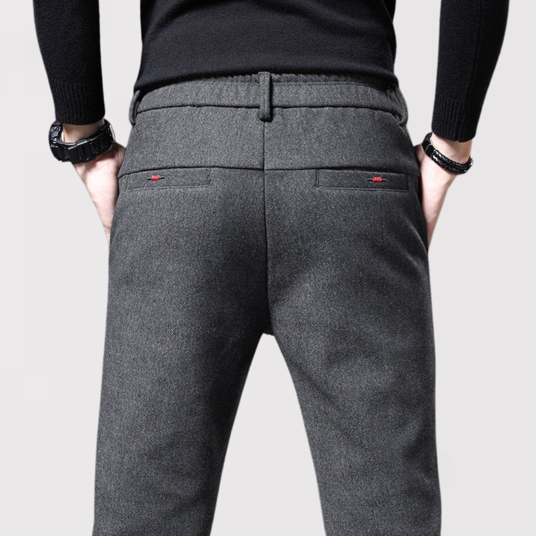 Markus Berlin Herren Schlanke Tapered-Hose, Vorderansicht