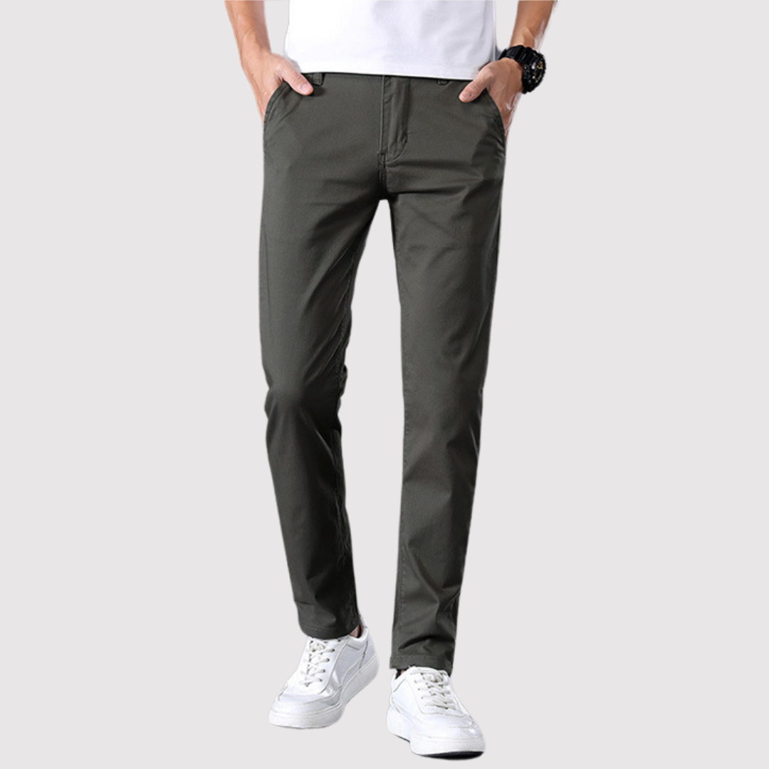Markus Berlin Herren Slim-Fit-Stretchhose, Vorderansicht