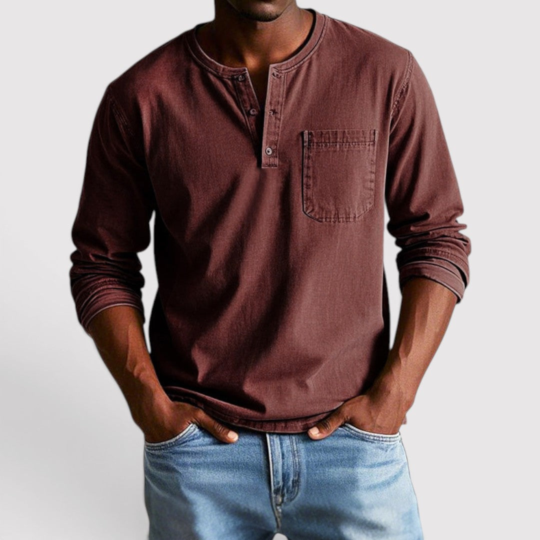 Markus Berlin Herren Longsleeve, Vorderansicht
