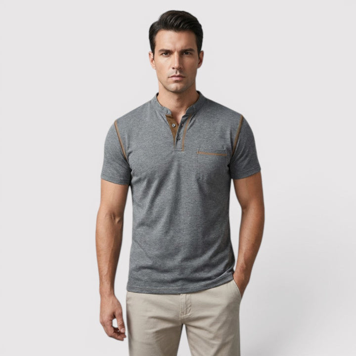 Markus Berlin Herren T-Shirt mit Brusttasche, Vorderansicht