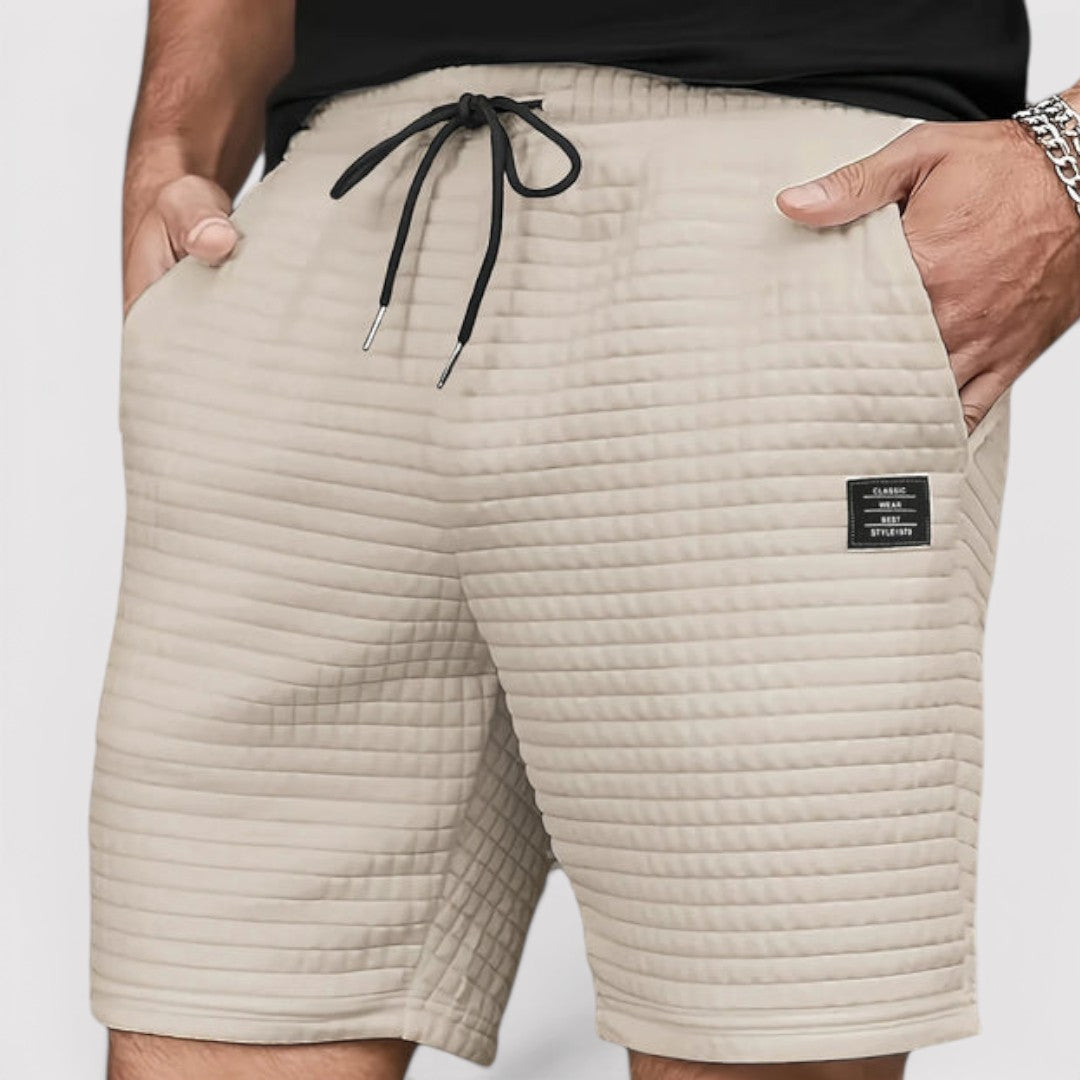 Markus Berlin Herren Gesteppte Shorts, Vorderansicht