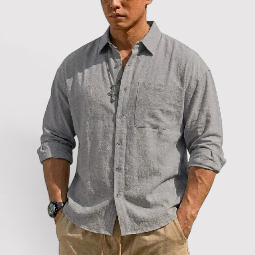 Markus Berlin Herren Langarmhemd, Vorderansicht