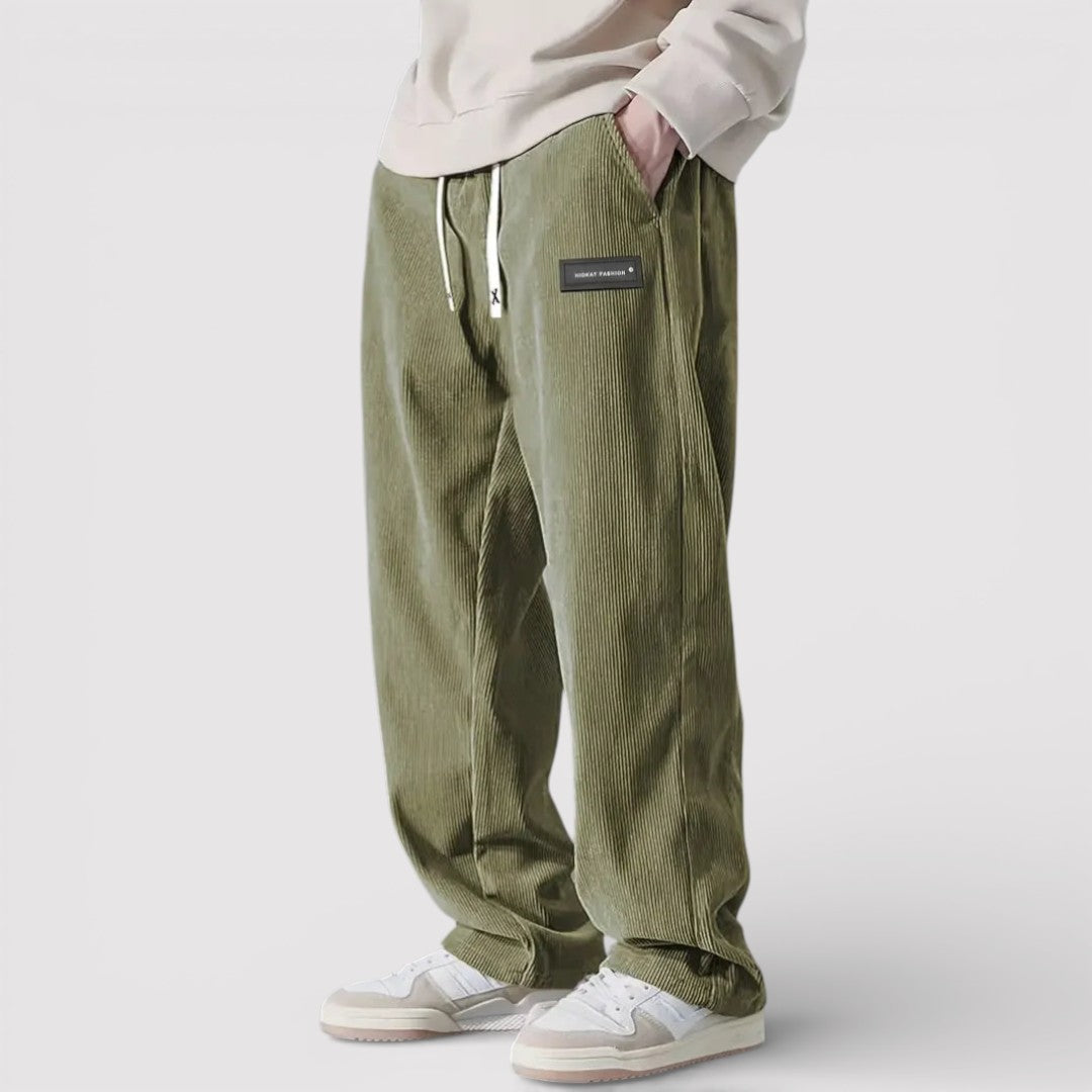 Markus Berlin Herren Lässige Hose mit weicher Textur, Vorderansicht