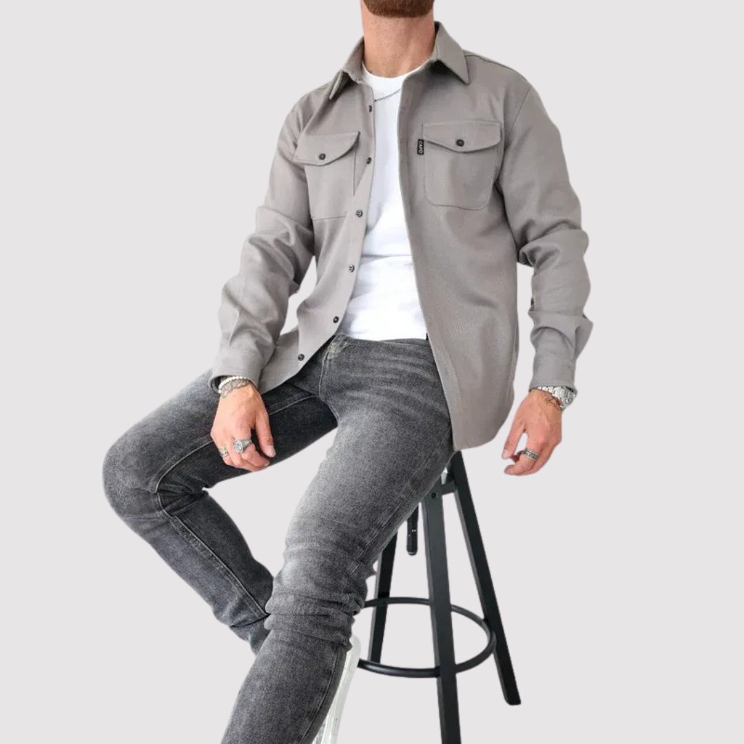 Markus Berlin Herren Overshirt, Vorderansicht