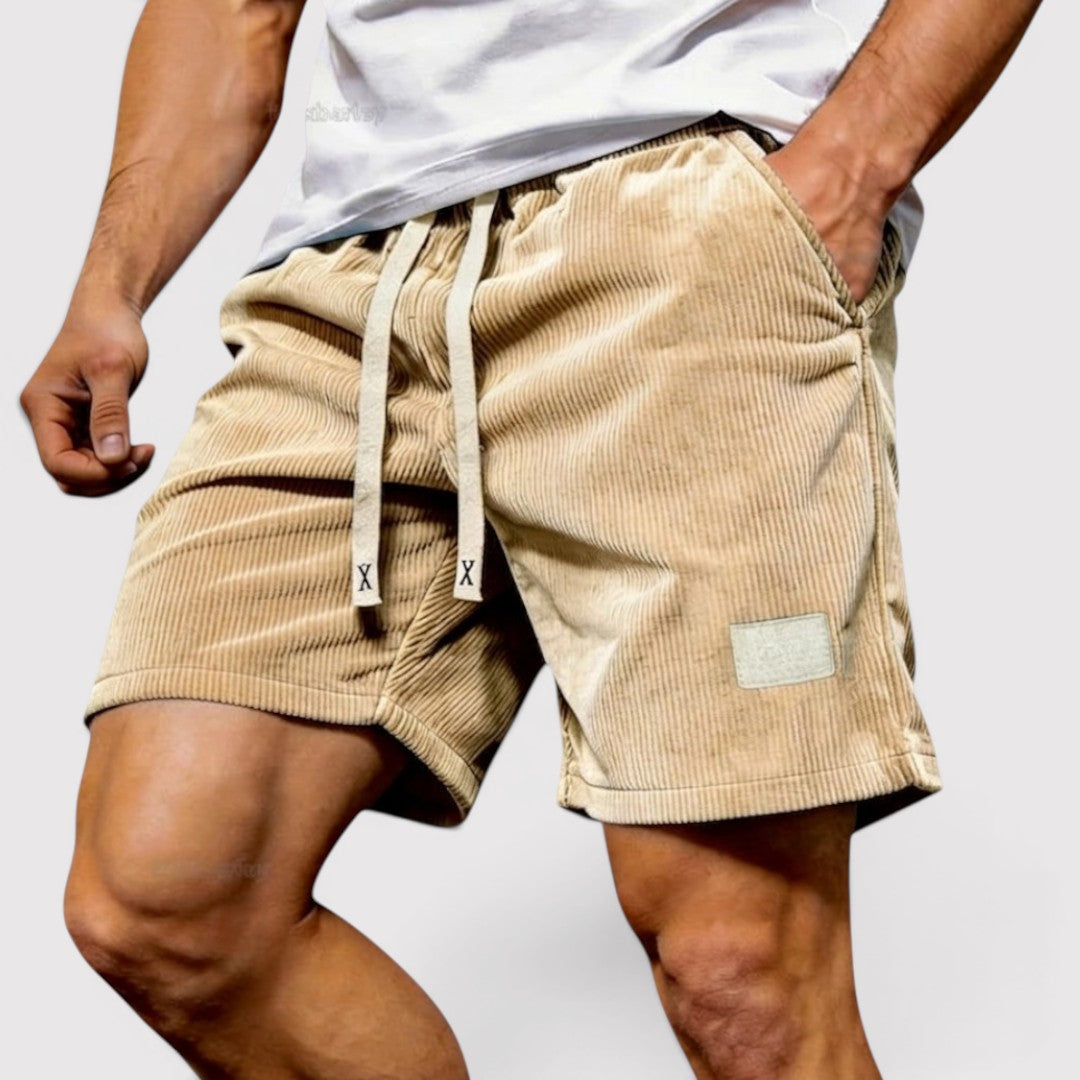 Markus Berlin Herren Elastische Jogging-Shorts, Vorderansicht