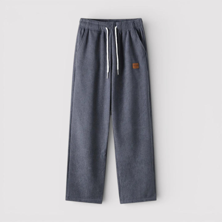 Markus Berlin Herren Sweatpants mit Rippenstruktur, Vorderansicht