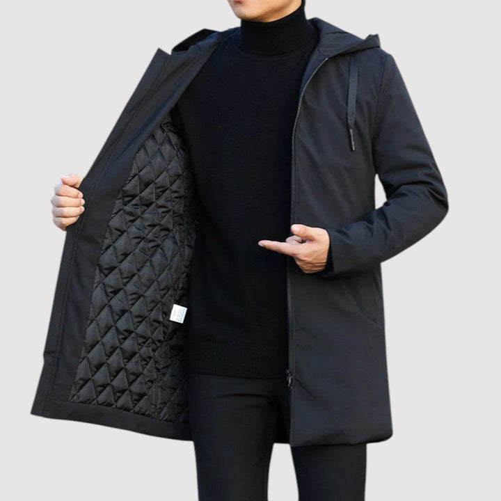 Markus Berlin Herren Wetterfeste Jacke, Vorderansicht