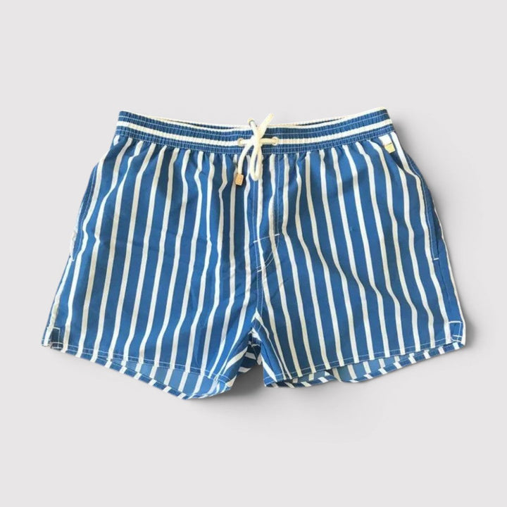 Markus Berlin Herren gestreifte Schwimmshorts, Vorderansicht