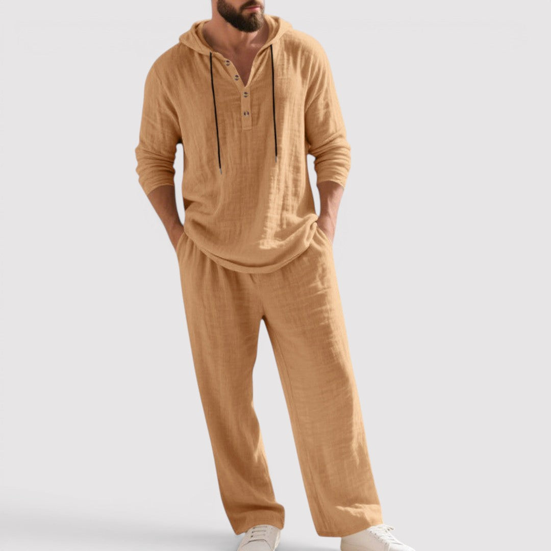 Markus Berlin Herren Sweatshirt-Hosen-Set, Vorderansicht