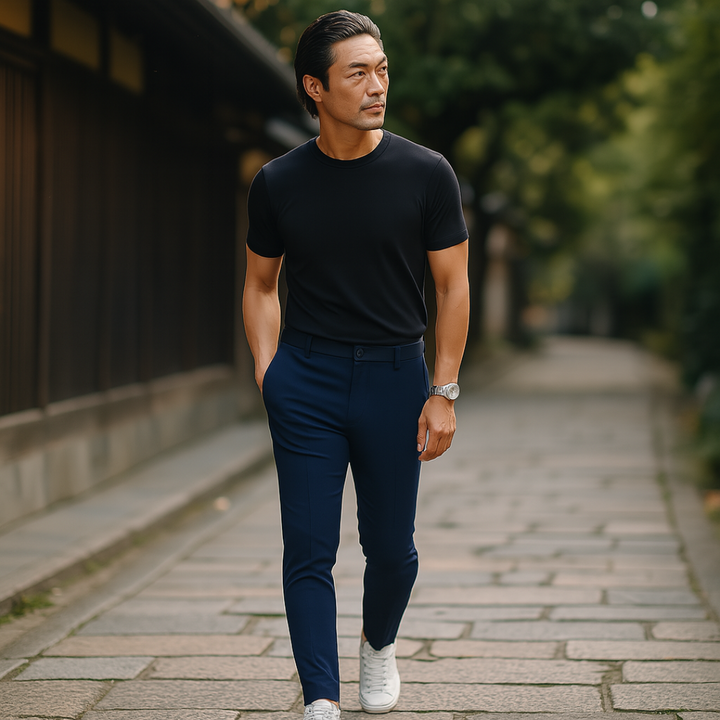 Markus Berlin Herren Slim-Fit Hose, Vorderansicht