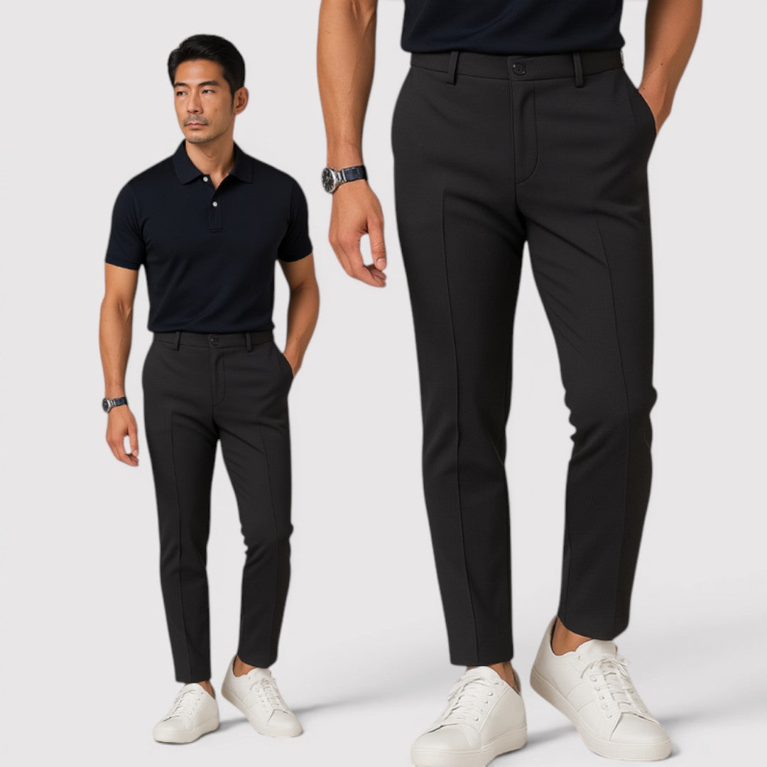 Markus Berlin Herren Slim-Fit Hose, Vorderansicht