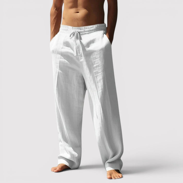 Markus Berlin Herren Atmungsaktive Wide-Leg-Hose, Vorderansicht