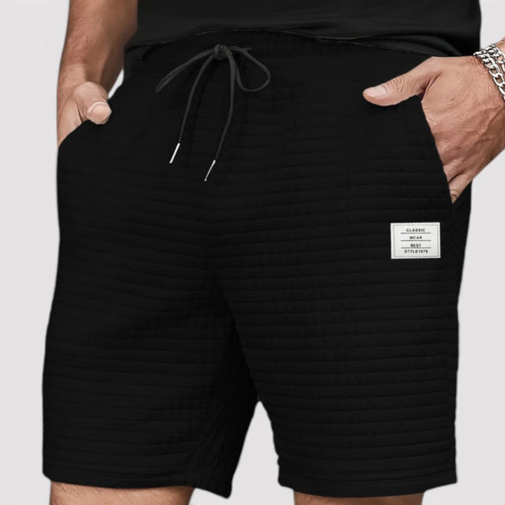 Markus Berlin Herren Gesteppte Shorts, Vorderansicht