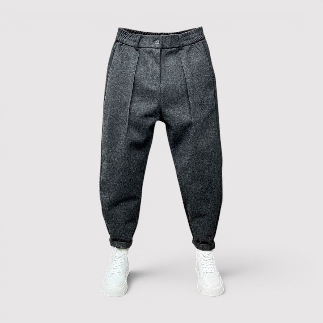 Markus Berlin Herren Hose mit Tapered-Schnitt, Vorderansicht