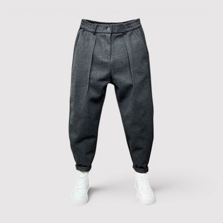 Markus Berlin Herren Hose mit Tapered-Schnitt, Vorderansicht