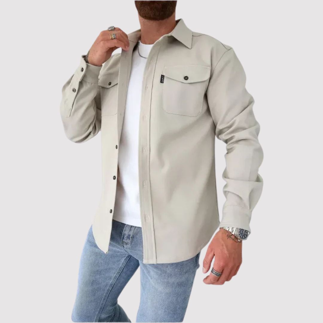Markus Berlin Herren Overshirt, Vorderansicht