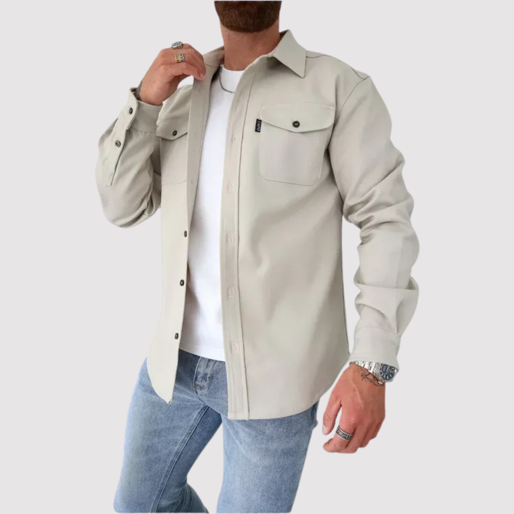 Markus Berlin Herren Overshirt, Vorderansicht
