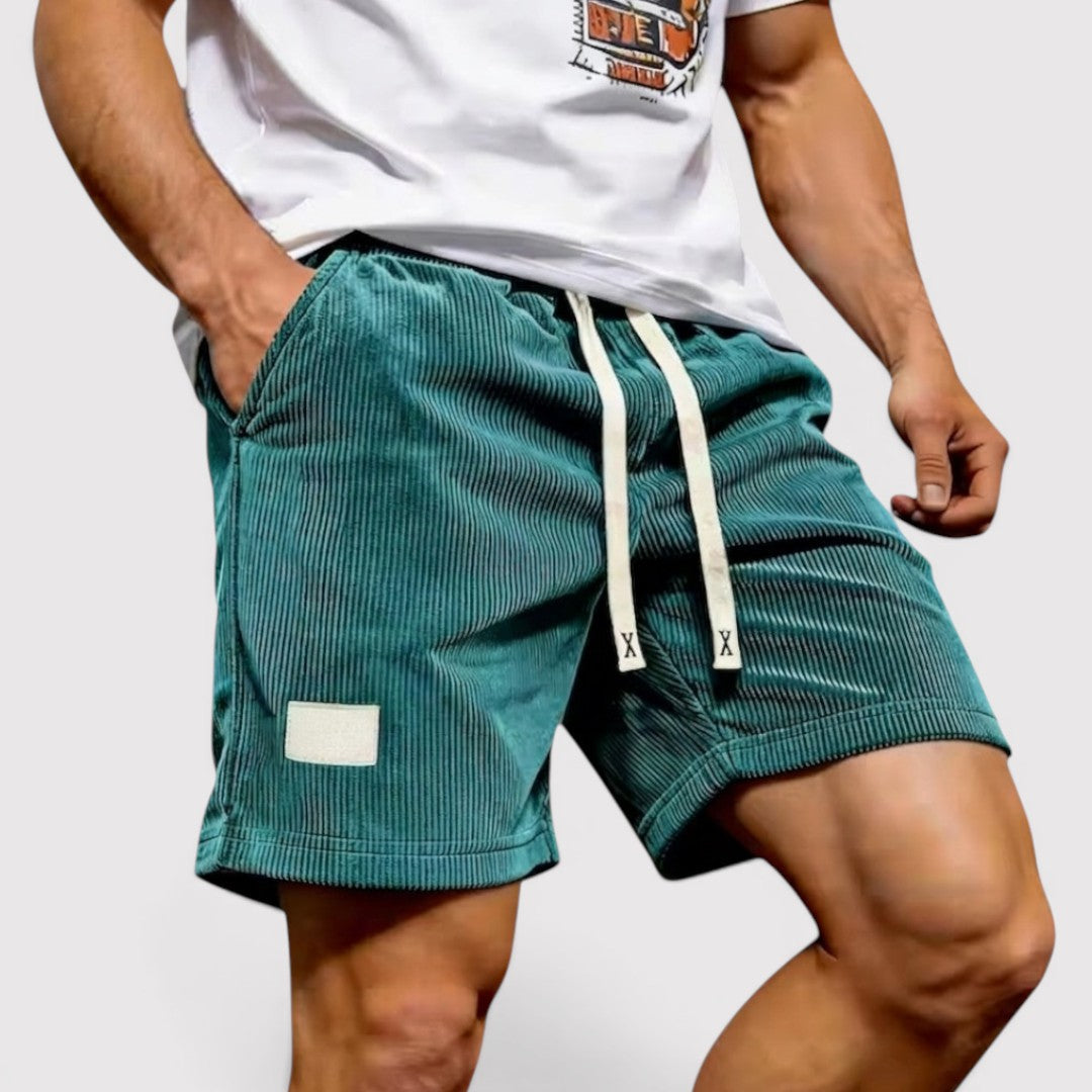 Markus Berlin Herren Elastische Jogging-Shorts, Vorderansicht
