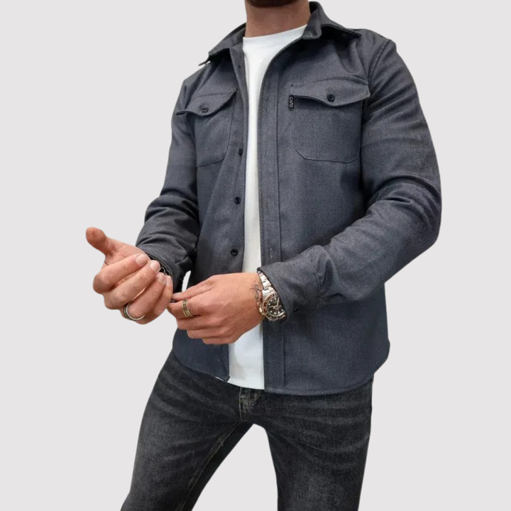 Markus Berlin Herren Overshirt, Vorderansicht