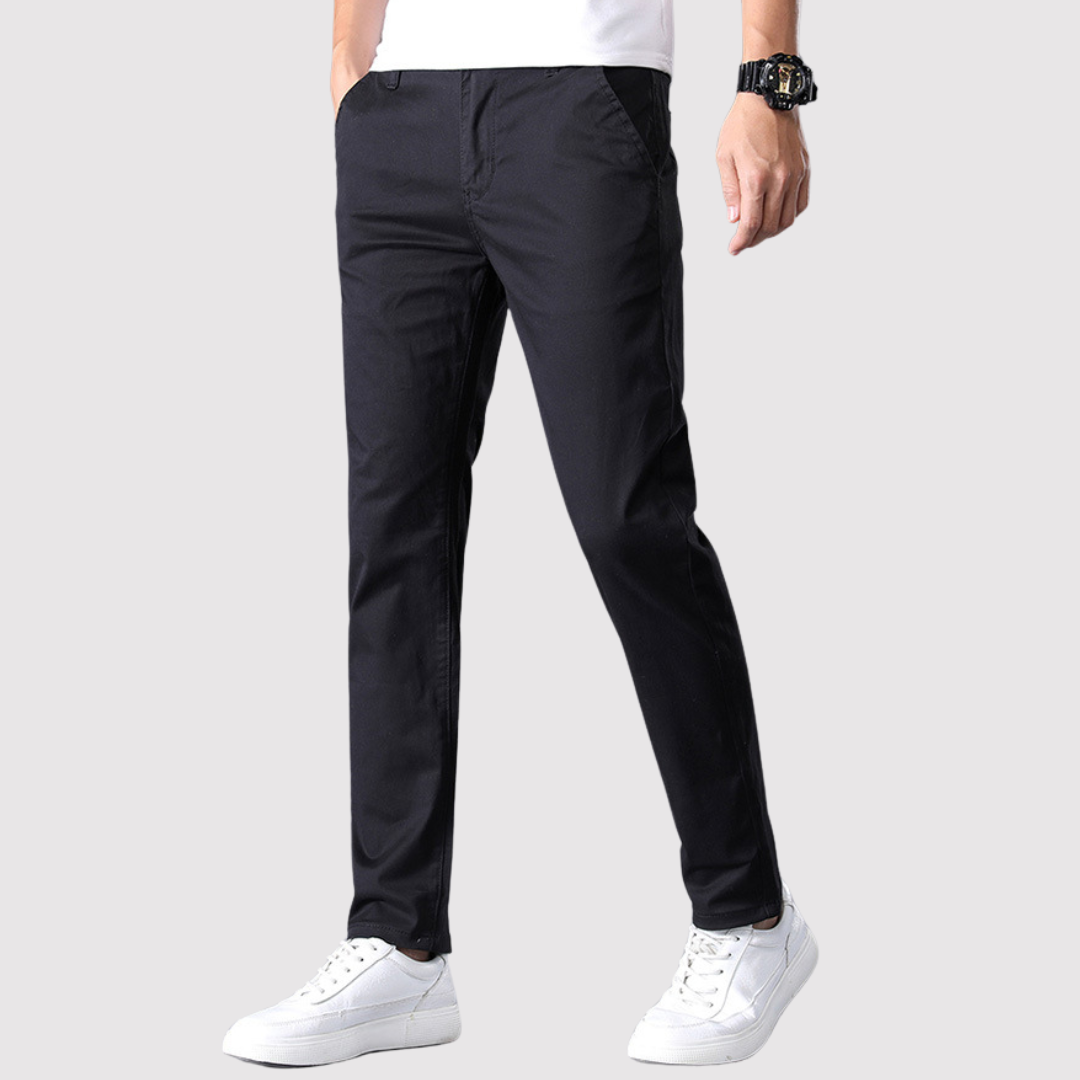 Markus Berlin Herren Slim-Fit-Stretchhose, Vorderansicht