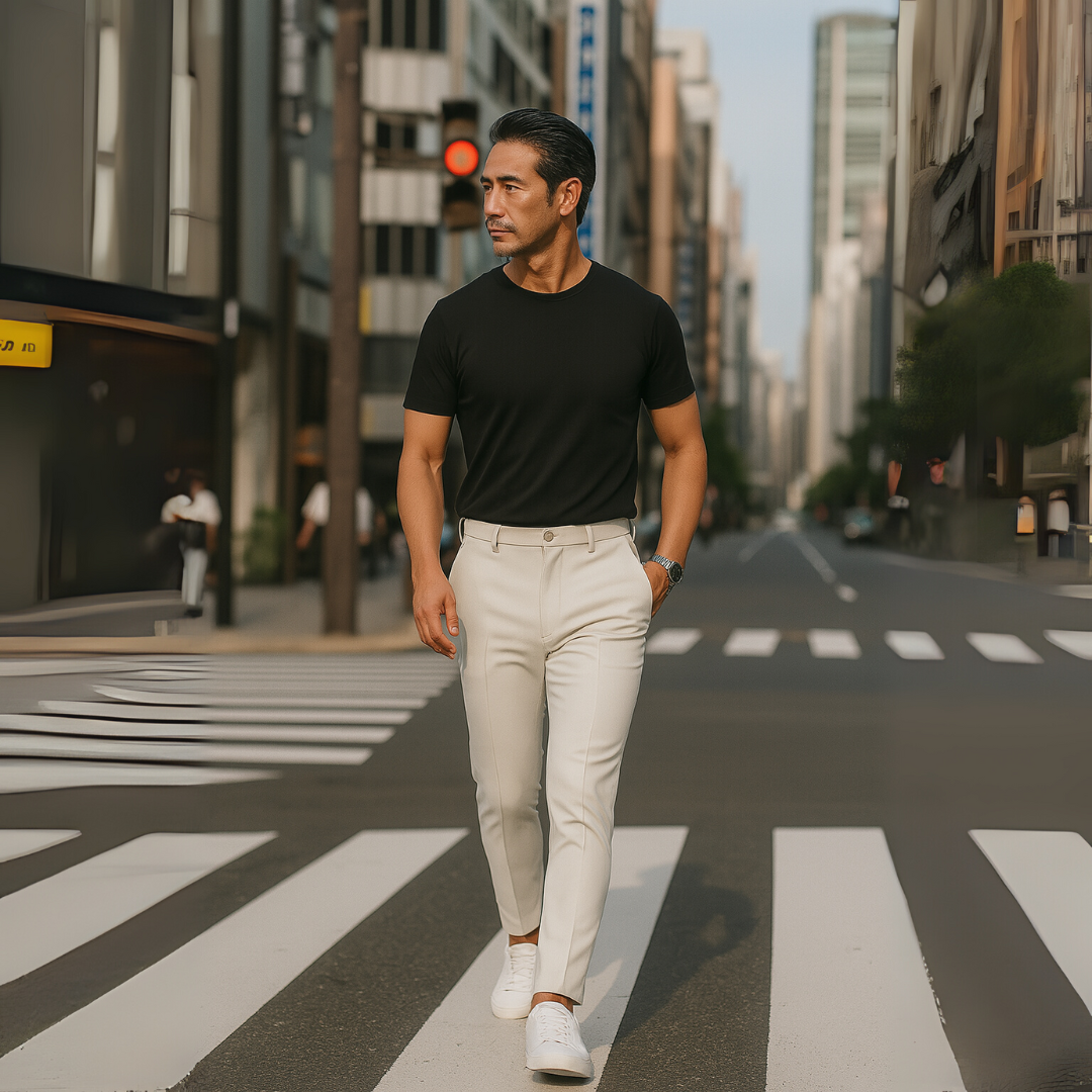 Markus Berlin Herren Slim-Fit Hose, Vorderansicht