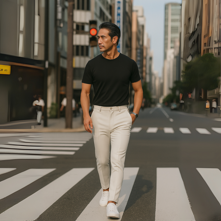 Markus Berlin Herren Slim-Fit Hose, Vorderansicht