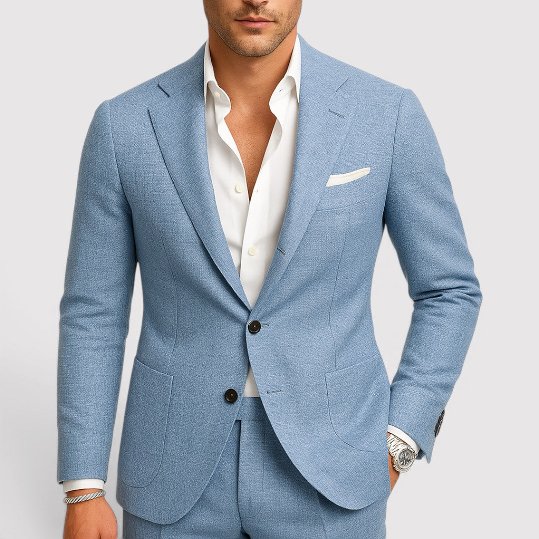 Markus Berlin Herren Tailored-Anzug-Set, Vorderansicht