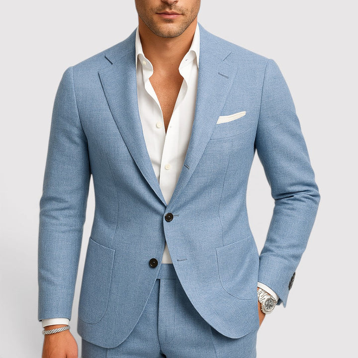 Markus Berlin Herren Tailored-Anzug-Set, Vorderansicht