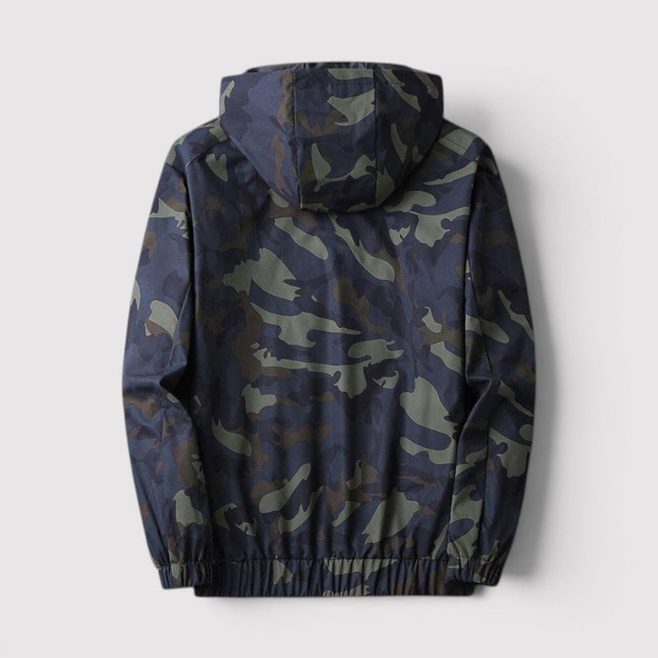 Markus Berlin Herren Camouflage-Jacke, Vorderansicht