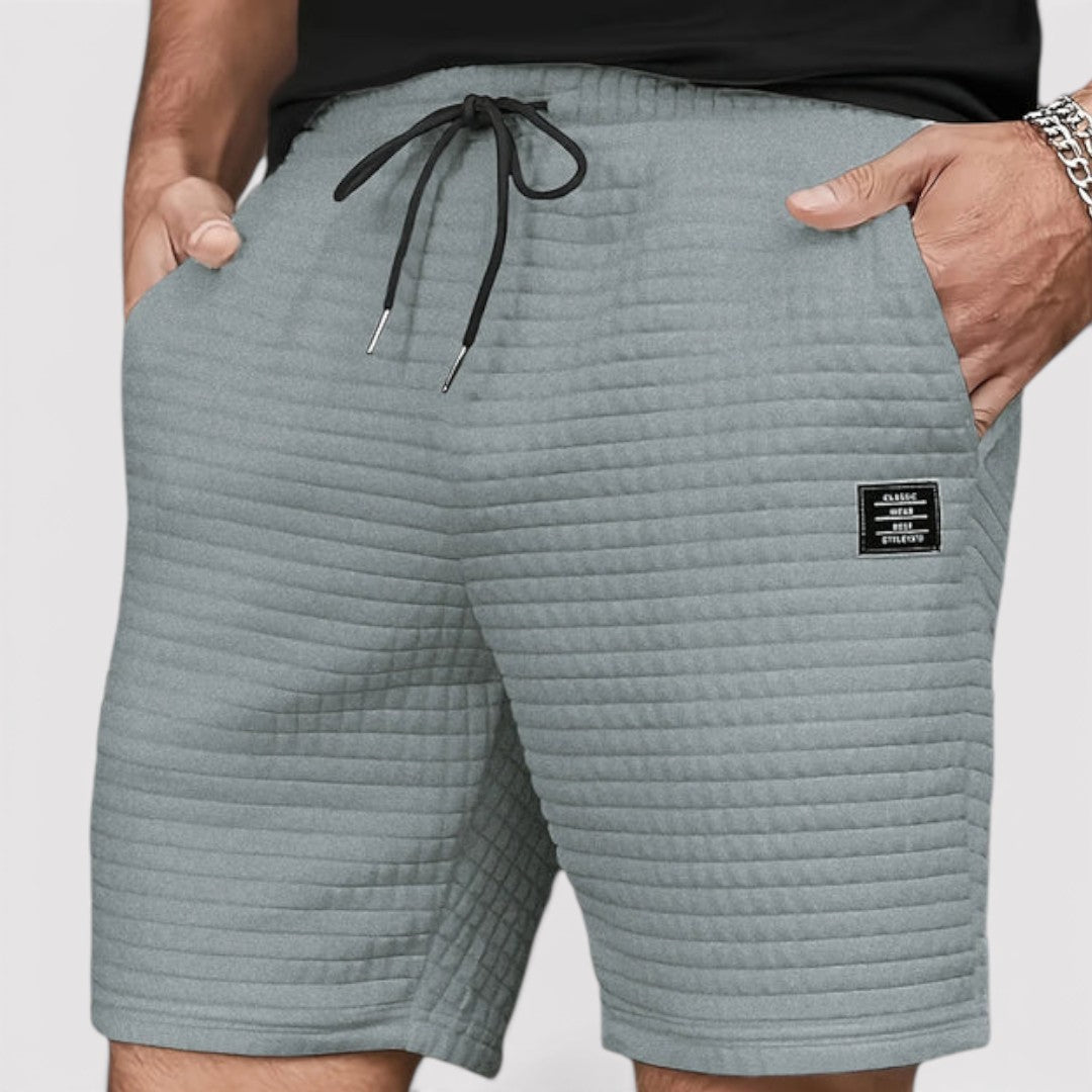 Markus Berlin Herren Gesteppte Shorts, Vorderansicht