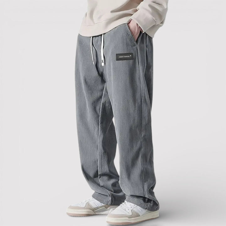 Markus Berlin Herren Lässige Hose mit weicher Textur, Vorderansicht