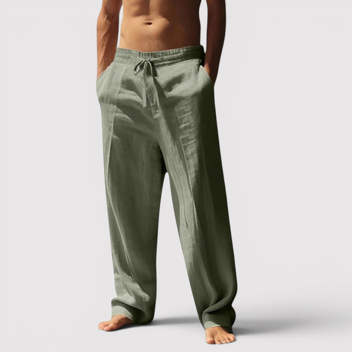 Markus Berlin Herren Atmungsaktive Wide-Leg-Hose, Vorderansicht